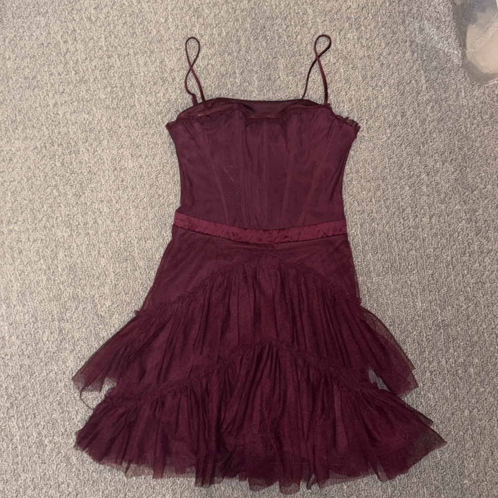 City Studio Satin and Chiffon Sleeveless Fit & Flare Dress